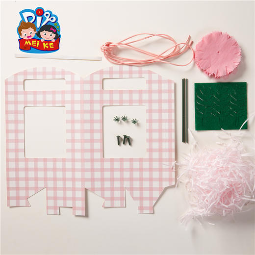 美可手工diy温馨小花篮幼儿园创意儿童手工益智制作材料包 商品图3