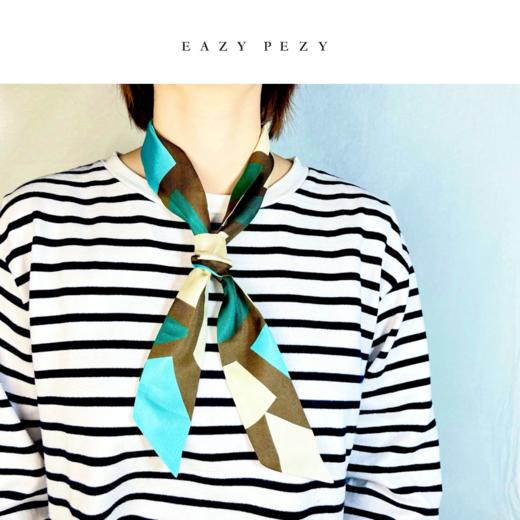 Eazypezy  意大利进口Twilly真丝印花小丝巾 商品图2