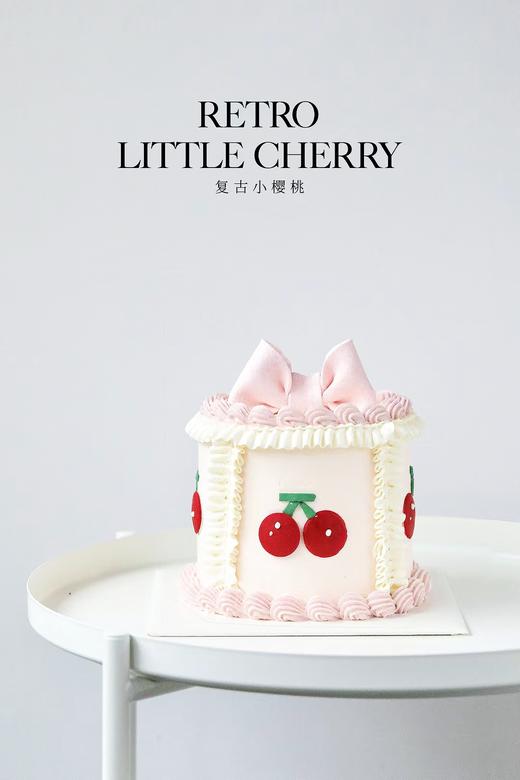 1027CAKE | 复古小樱桃🍒 翻糖蝴蝶结  少女风蛋糕 商品图1