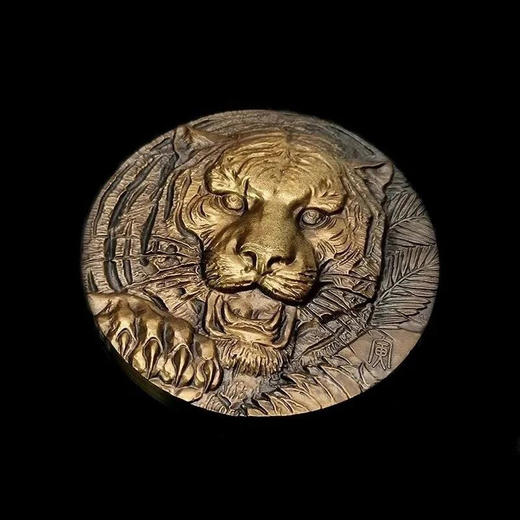 【上海造币】十二生肖虎首纪念铜章 直径达60mm 商品图4