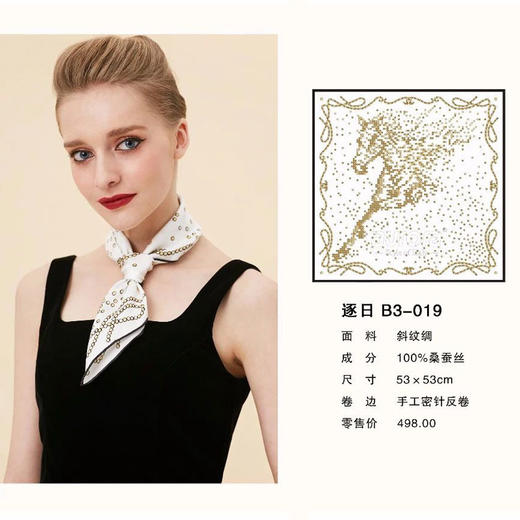 奥罗拉桑蚕丝巾/逐日53*53/ 商品图0