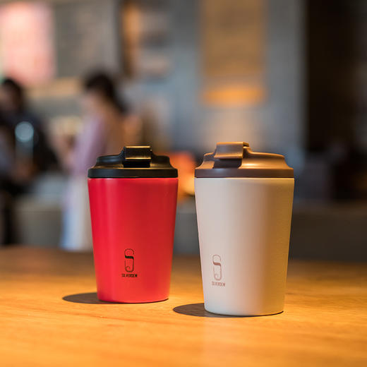 诗芙迪(SILVERDEW)保温咖啡杯便携男女水杯子随行杯办公室双层不锈钢车载带盖 商品图0