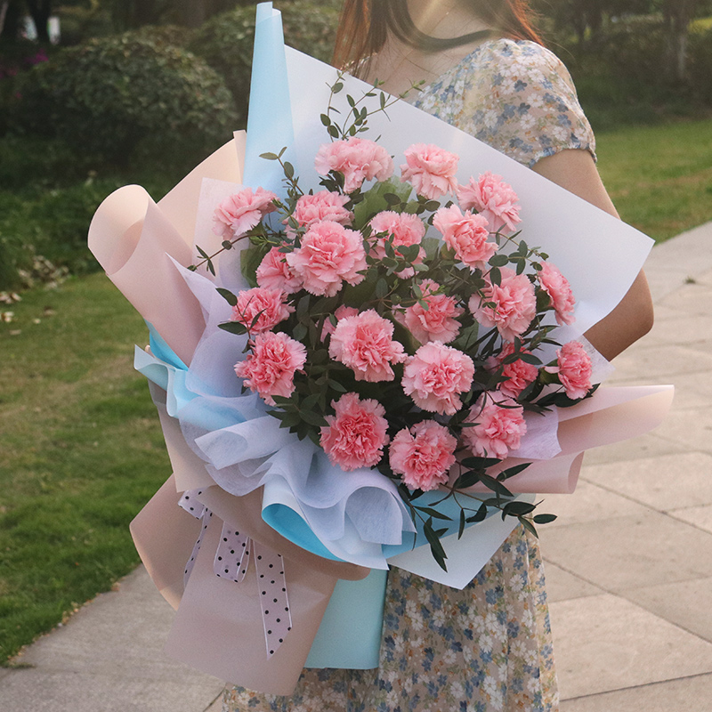 康乃馨花束送妈妈老师女性长辈母亲节教师节中秋节感恩节日祝福送花