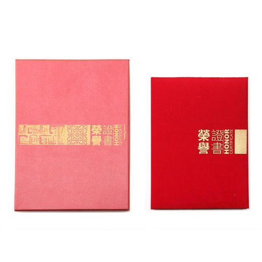 金辉A4高级植绒荣誉证书JH-701 商品图1