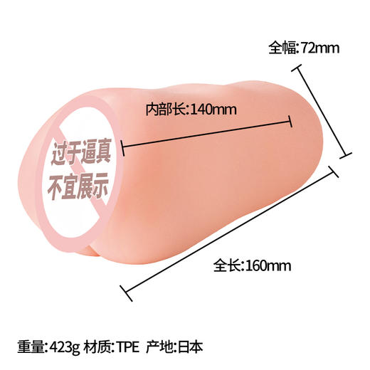 【男用器具】日本对子哈特 温泉欲情2 阴臀倒模 商品图1