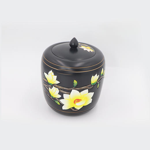 【非遗】云南彩陶-玉兰花茶罐 商品图1