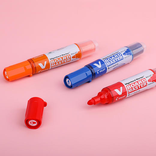 百乐V直液式-大容量墨液白板笔WBMAVBM-M易擦快干会议教学办公 商品图1