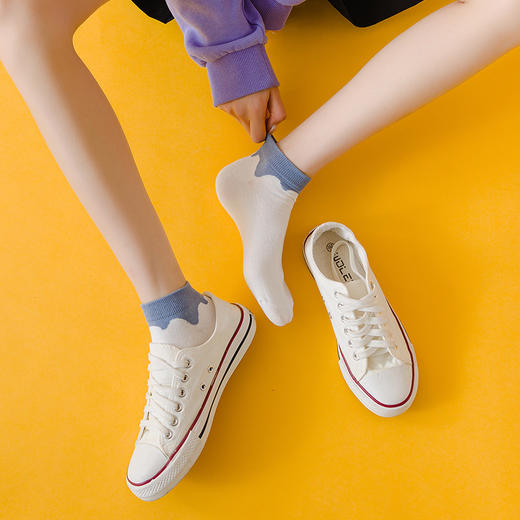 支持新疆棉花！【萌系可爱撞色！10双装百搭船袜】高颜值超好看的神仙色系！吸湿亲肤透气，会呼吸的袜子，舒适不勒脚，春夏新品日系ins风女士短袜子 商品图1