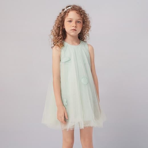 【双层网纱裙】女童网纱蓬蓬连衣裙女童21夏新款纱裙公主裙子 商品图3