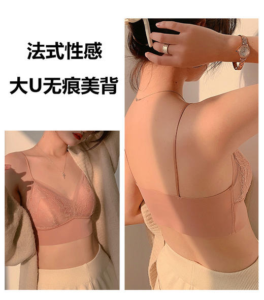 【法式蕾丝美背内衣】法式u型大露背文胸【214-5】 商品图8