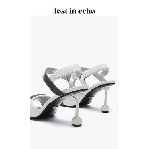 双球跟魔术贴运动高跟凉鞋 商品图4