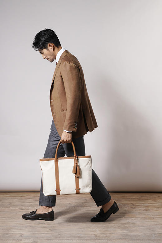 Umber Shade | Tote bag [帆布拼牛皮拎包] 商品图6