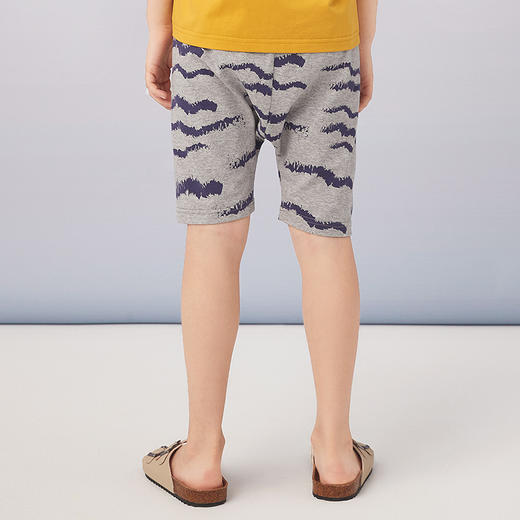 【棉质针织短裤】21年夏季新品波浪条纹五分短裤女童沙滩裤 商品图3