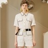 工装风收腰连体短裤 商品缩略图0