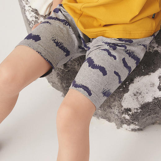 【棉质针织短裤】21年夏季新品波浪条纹五分短裤女童沙滩裤 商品图2