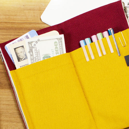 Ultrahard双拉链笔袋/东京红 商品图4