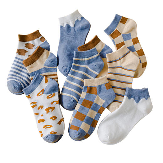 支持新疆棉花！【萌系可爱撞色！10双装百搭船袜】高颜值超好看的神仙色系！吸湿亲肤透气，会呼吸的袜子，舒适不勒脚，春夏新品日系ins风女士短袜子 商品图4