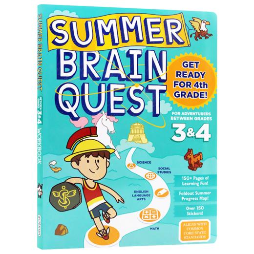 大脑任务暑期练习册3-4年级 英文原版 Summer Brain Quest Between Grades 3&4 美国小学生全科练习 英文版进口原版英语书籍 商品图3