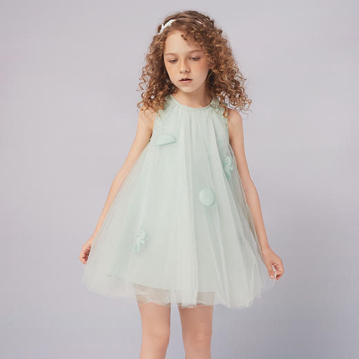 【双层网纱裙】女童网纱蓬蓬连衣裙女童21夏新款纱裙公主裙子 商品图2