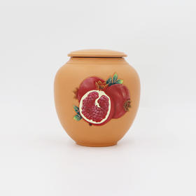 【非遗】云南彩陶-石榴茶罐