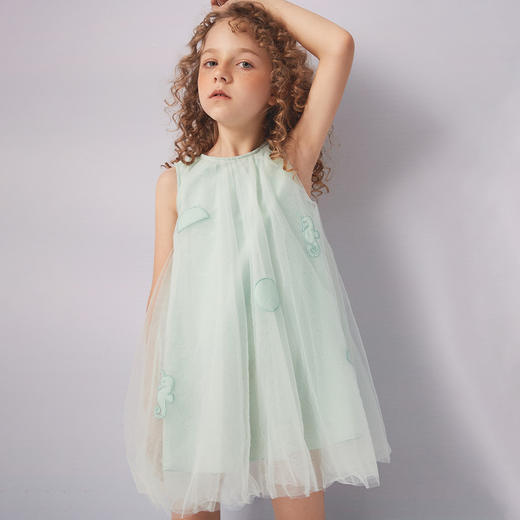 【双层网纱裙】女童网纱蓬蓬连衣裙女童21夏新款纱裙公主裙子 商品图4