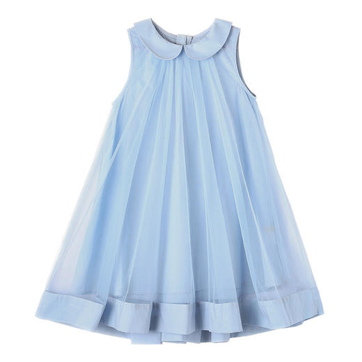 【无袖网纱裙】21年夏季新品童装娃娃领连衣裙女童网纱裙子 商品图6