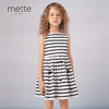 【纯棉条纹连衣裙】21年夏新品童装条纹连衣裙女童拼接百褶裙子 商品缩略图0
