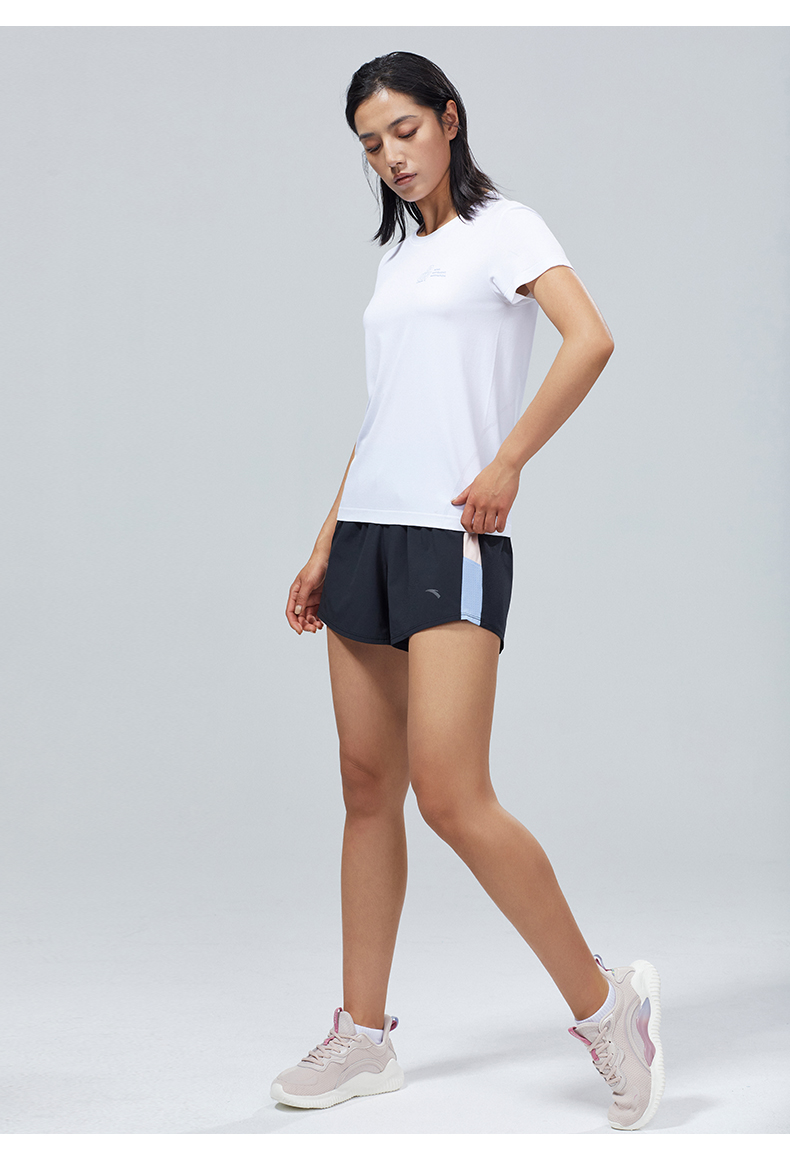 商场安踏短袖t恤女装夏季新款跑步运动上衣162125120