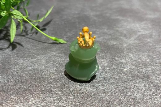 【御珠宫坊】金镶碧玉牛吊坠 商品图3