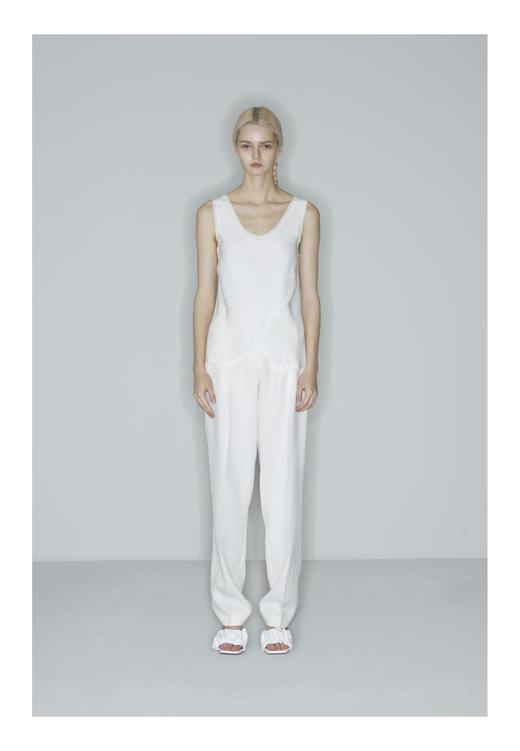 经典贴边下摆开叉背心 商品图0