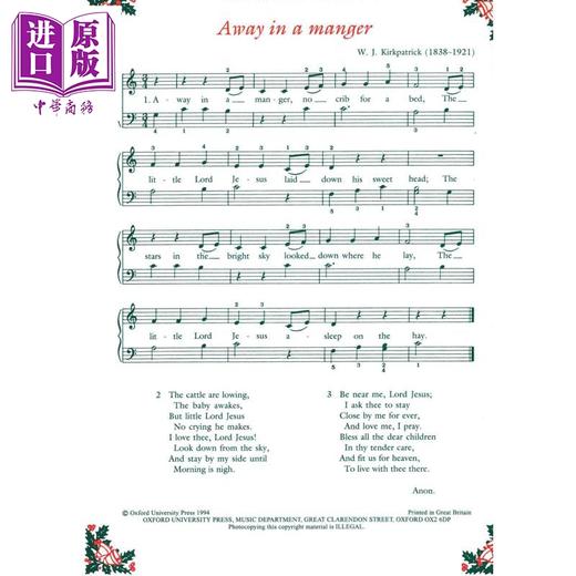 【中商原版】牛津 英国皇家音乐 英皇考级 ABRSM考级 Piano Time系列钢琴教材Piano Time Carols 钢琴时间颂歌 商品图2