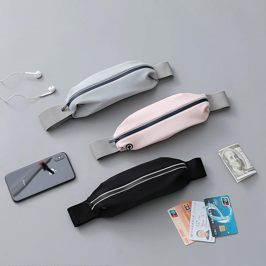 【户外必备】R运动腰包男女时尚跑步装备多功能新款防盗隐形户外防水小腰带国庆出游必备 商品图3