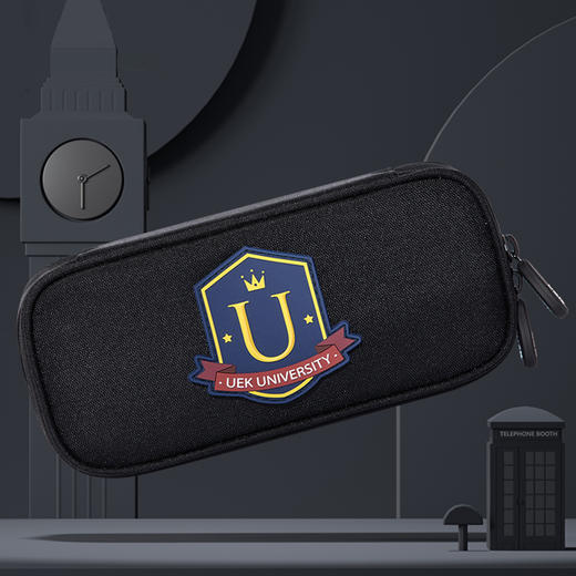UEK英伦风笔袋黑色YLFHS008 商品图0