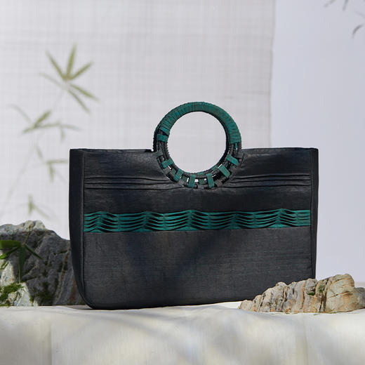 TANGY Collection/天意精品2021年春夏新品国潮东方风编织莨绸包包 商品图0