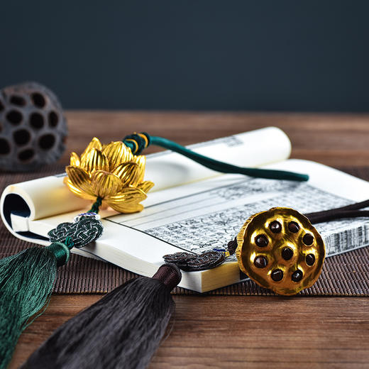 金陵金箔好运莲莲车载内饰挂件 商品图4