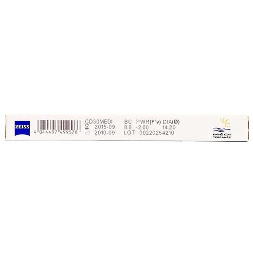 【透明月抛】德国Zeiss蔡司隐形近视眼镜月抛6片装水润透明进口高度数隐形眼镜1000度 商品图2