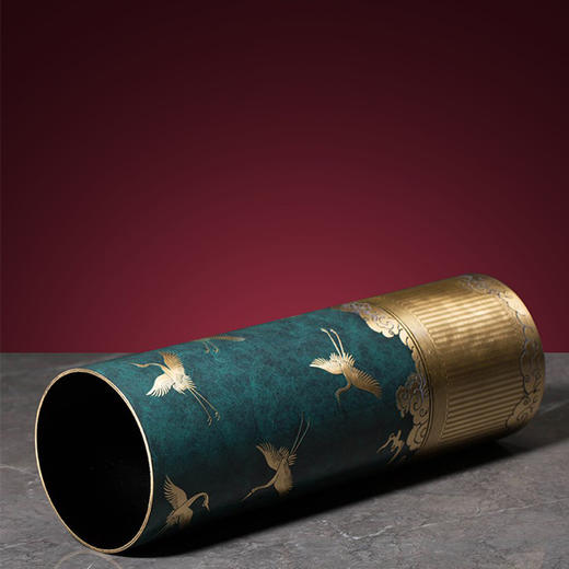 朱炳仁·铜丨瑞鹤呈祥花瓶-和鸣 商品图1