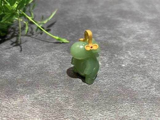 【御珠宫坊】金镶碧玉马吊坠 商品图2
