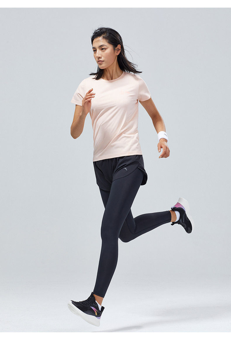 商场安踏短袖t恤女装夏季新款跑步运动上衣162125120