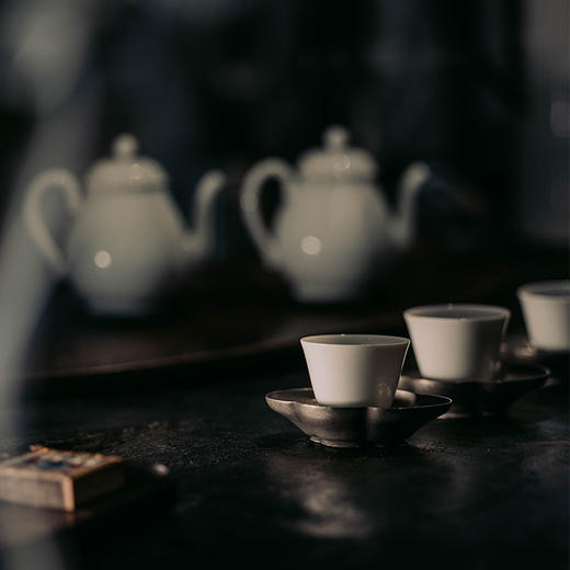 学古海棠茶托 商品图3