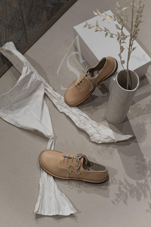 Daniela Gregis 裸色系带小皮鞋 商品图1