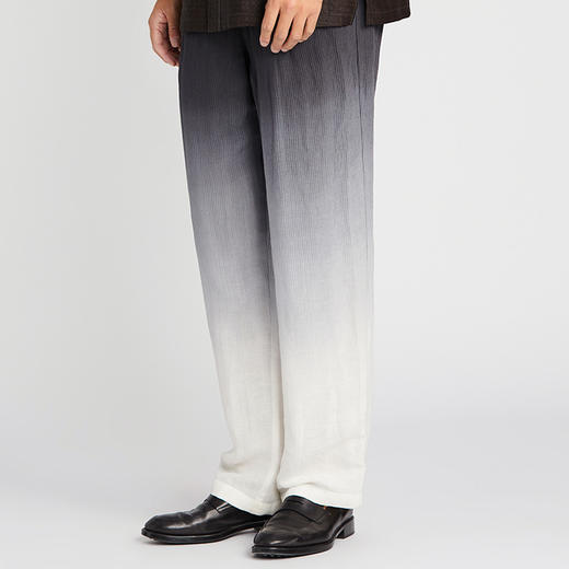 TANGY Collection/天意精品2021年春夏新品丝麻吊染长裤男士休闲裤 商品图3