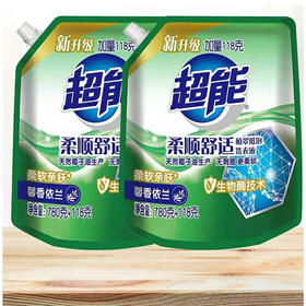 【9.9元/袋】超能洗衣液780g+118g（1001613）