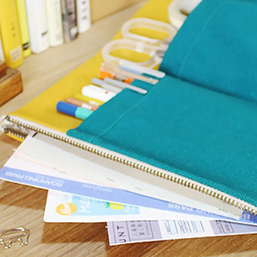 ultrahard月见兔双拉链笔袋收纳袋骑骆驼 商品图2