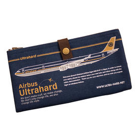 ultrahard双拉链笔袋系列蓝色班机