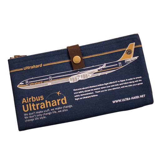 ultrahard双拉链笔袋系列蓝色班机 商品图0