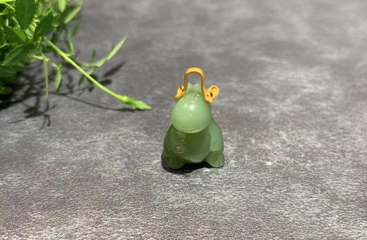【御珠宫坊】金镶碧玉马吊坠 商品图0