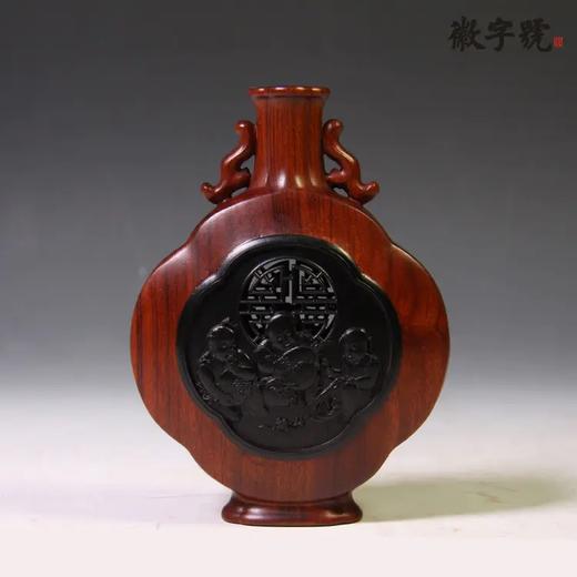 吉祥三宝°酸枝小花瓶 商品图0