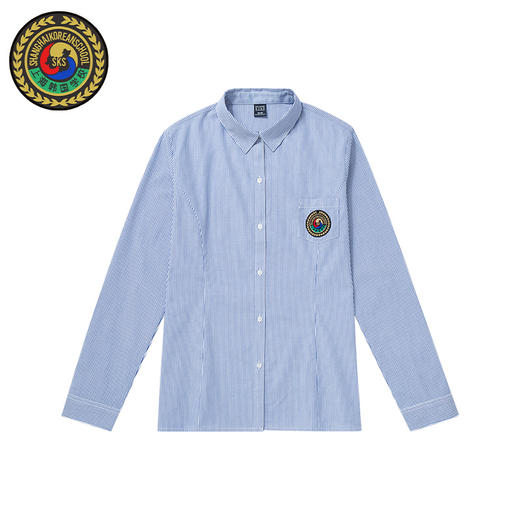 상하이한국인학교 여학생 긴팔 셔츠(허리라인 있음) 商品图0