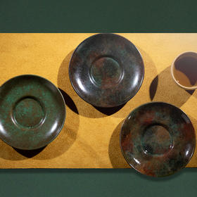 朱炳仁·铜丨古法色漆·星云碟